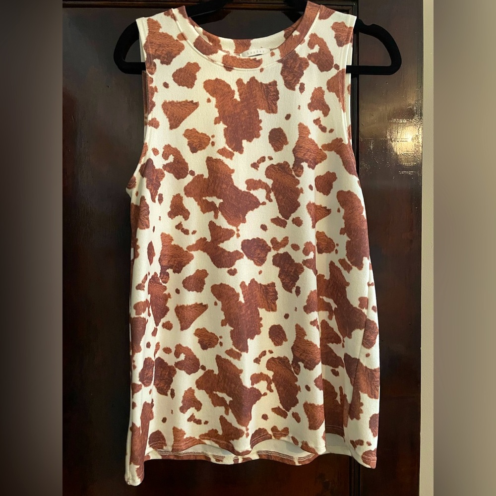 Cow print top 🤎